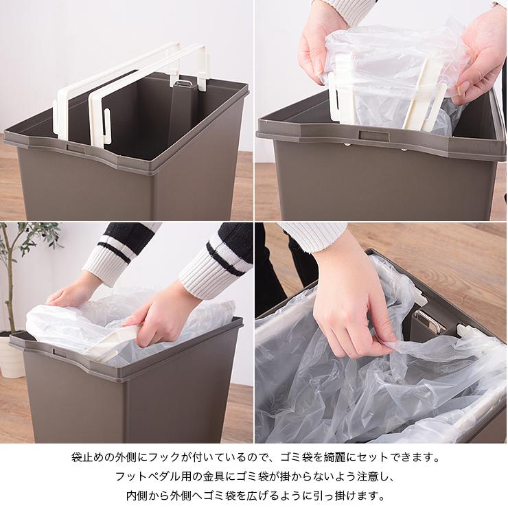 東谷 ゴミ箱 45L スライドペダルペール LFS-764 ダストボックス