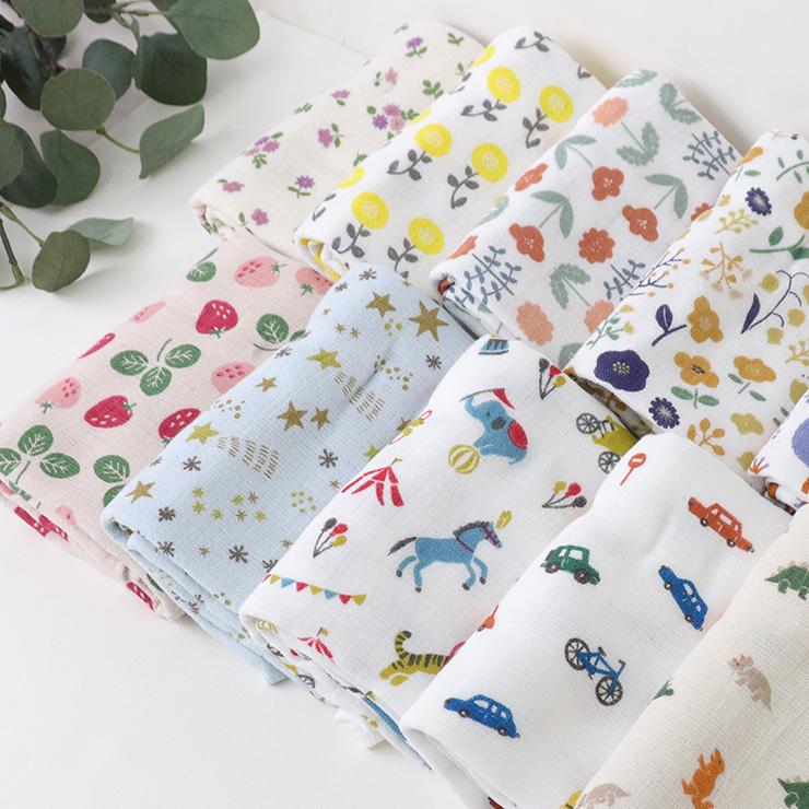 カーム バスタオル 小さめ ミニバスタオル 日本製 ガーゼ 薄手