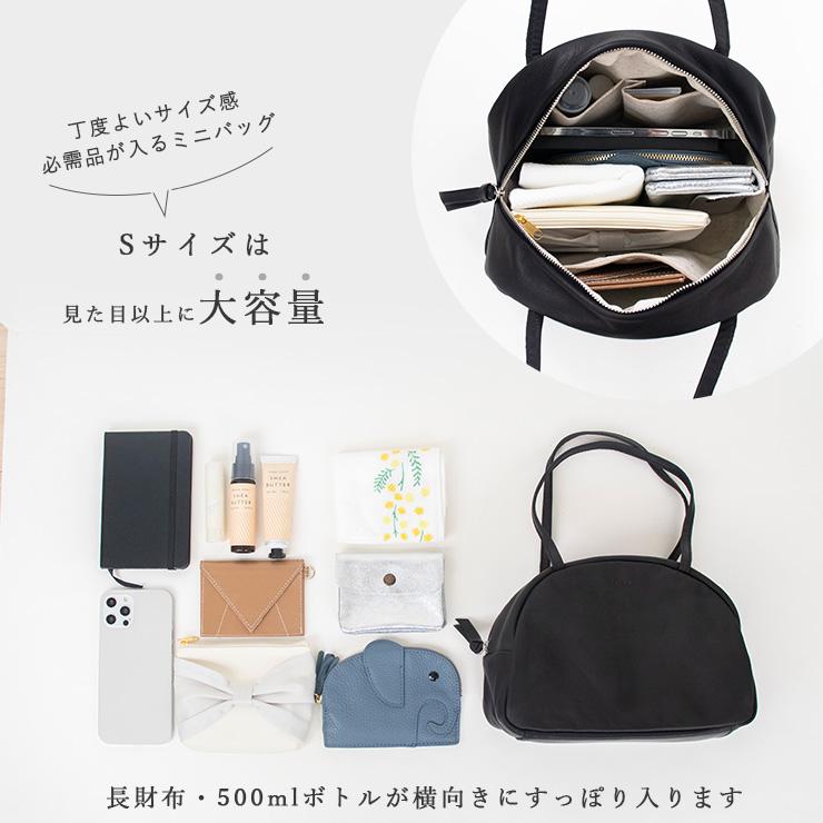 Folna ボストン バッグ 本革 ミニバッグ レディース トート 黒 小さめ