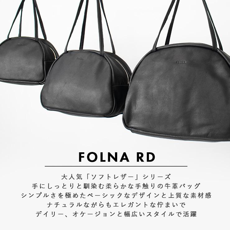 FOLNA RD ブランド 小さめ 黒 本革 革 レザー ミニボストン Folna ボストン バッグ 本革 ミニバッグ レディース トート 黒 小さめ