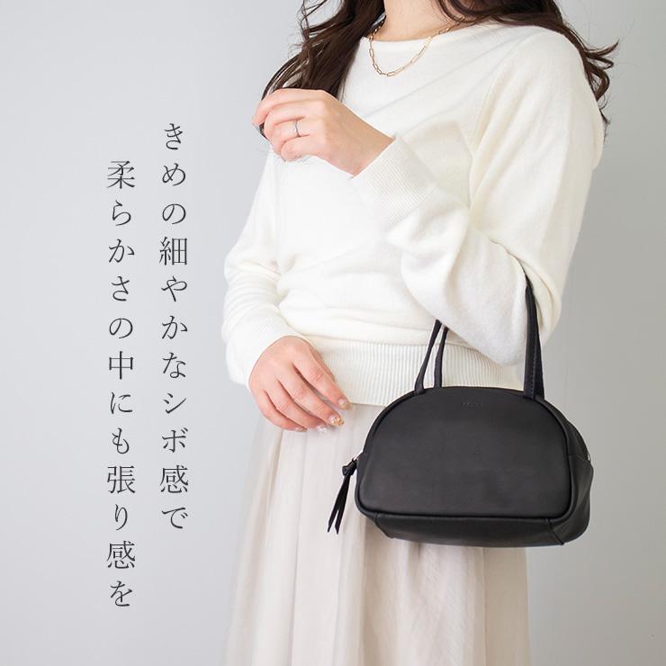 Folna ボストン バッグ 本革 ミニバッグ レディース トート 黒 小さめ