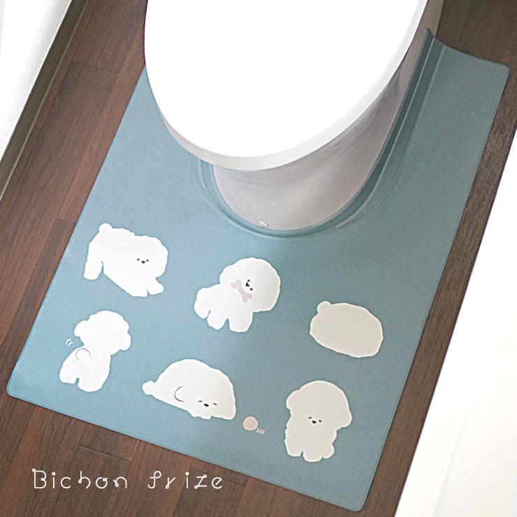 オカトー トイレマット ロング 拭ける 耳長 80×60cm 拭ける