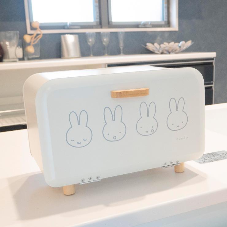 ミッフィー miffy グッズ ブレッドケース 木製 キッチン収納 パン入れ 収納ケース 小物入れ ストッカー カウンター上収納 かわいい M