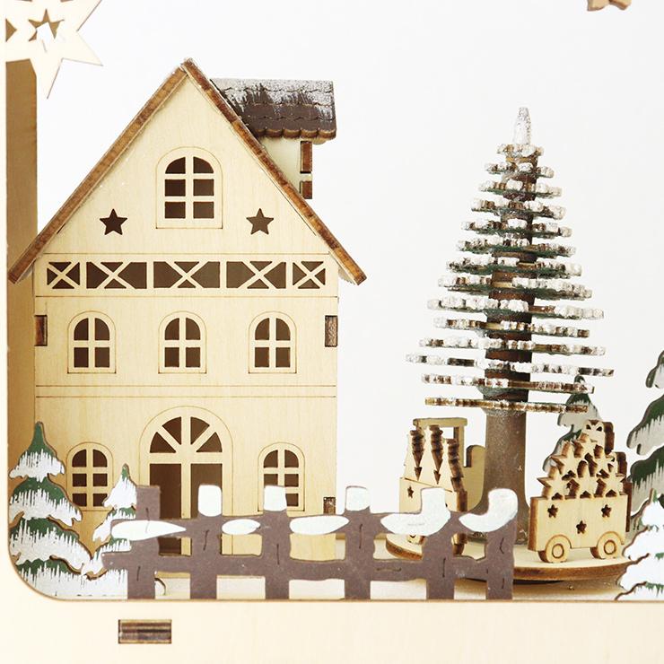 飾り 装飾 置物 オブジェ オルゴール メロディソング 音楽 LED 光る