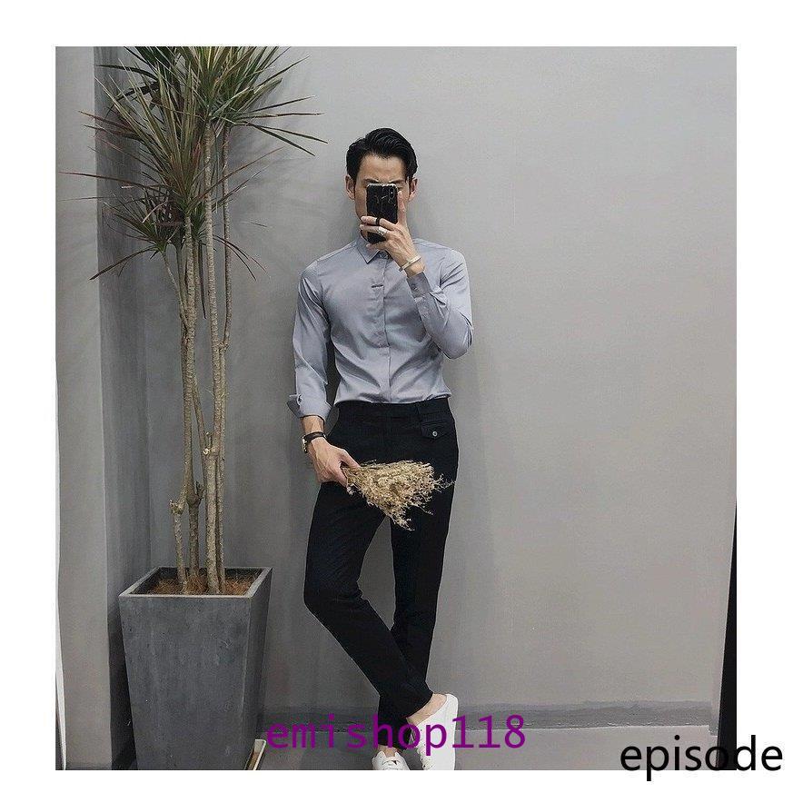 メンズファッション プチギフト メンズシャツ 長袖 Yシャツ 春秋 スリム シンプル ワイシャツ メンズ 吸汗速乾 ドライ オシャレ カジュアル Lqvwgs29ab Www Tritop Com Br