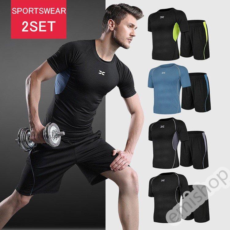 トレーニングウエア メンズ スポーツウェア 上下2点セットランニングウェア ウォーキング ヨガウェア 速乾 父の日セットアップ 春夏秋 ジム 吸汗 ダイエット Emi Man えみショップ 通販 Yahoo ショッピング