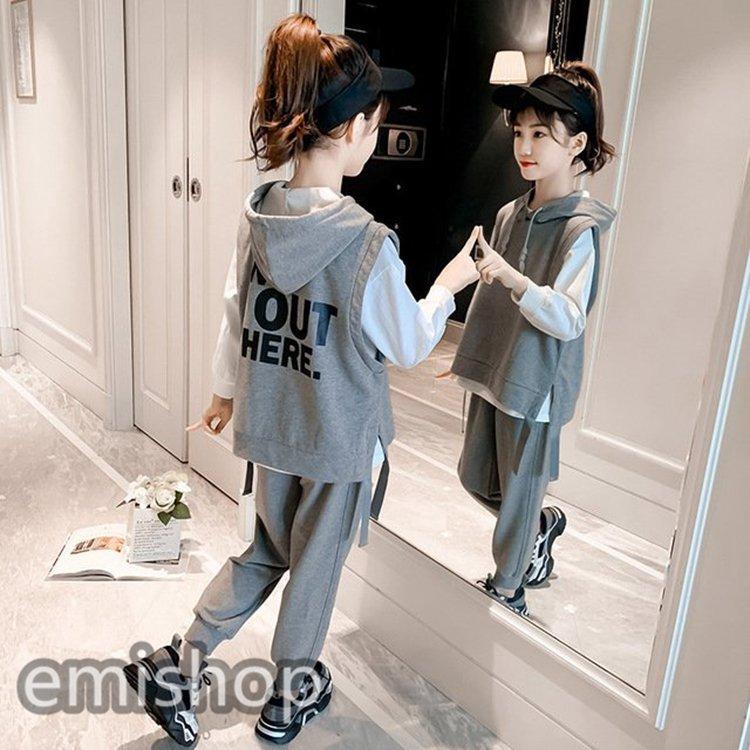 大阪超安い 子供服 セットアップ 女の子 長袖 春秋 秋着 上下セット 韓国子供服 キッズ ジュニア 3点セット 長ズボン 可愛い おしゃれ 通学着 直販一掃 Miracleleaffl Com