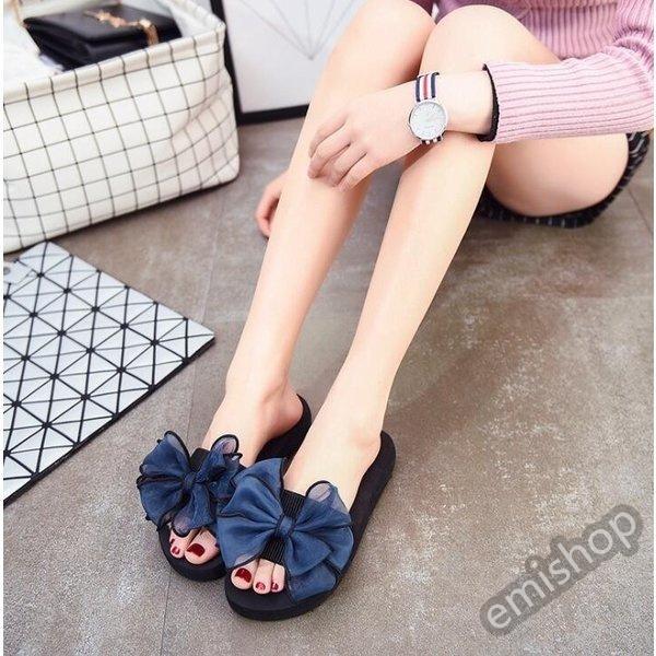ラッピング無料 ピーチサンダルレディース厚底リボンスエードフラットシューズ靴スリッパぺた靴リゾートサンダルリボンフラットシューズ海夏 ビーチサンダル サイズ 38 24 0cm Kibrismikro Com
