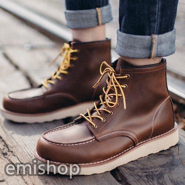 ワークブーツシークレットシューズメンズブーツアメカジアウトドアブーツ 