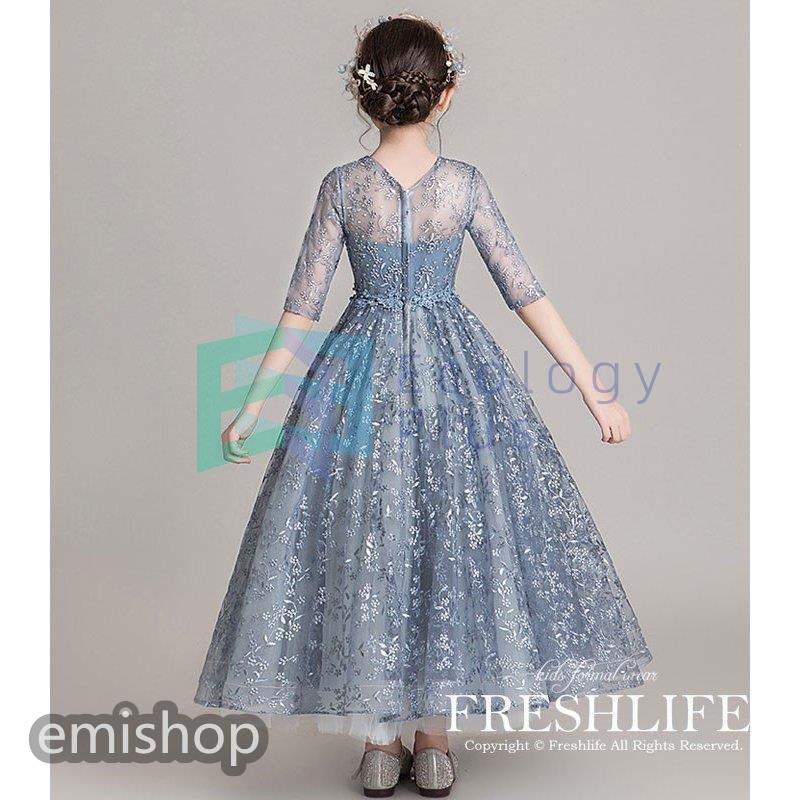 子供ドレス ピアノ発表会 ジュニアドレス ふんわりチュール160 150 140 演奏会 結婚式 キッズ こども コンクール 子供服 女の子 フォーマル 