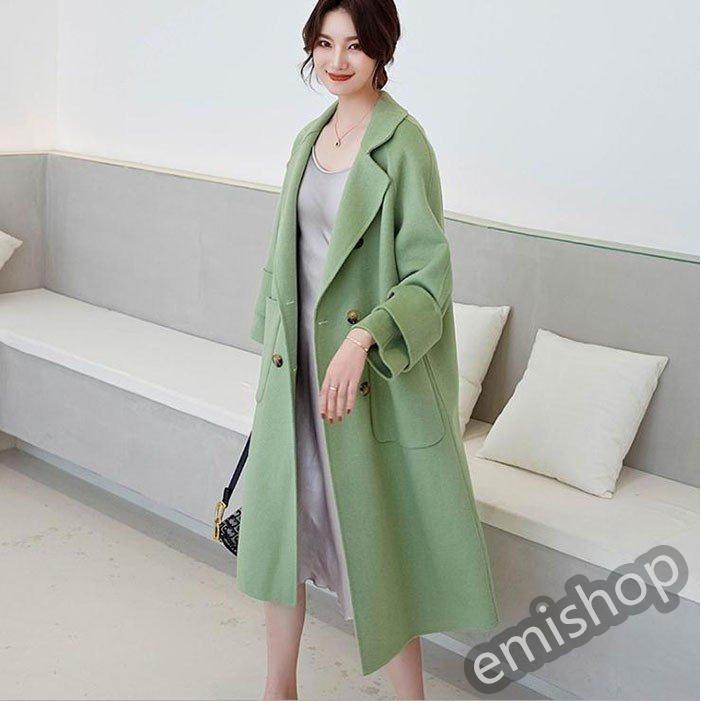 チェスターコート レディース 19秋冬新作 ピーコート 秋冬アウター ロング丈 秋冬アウター 無地 ラシャコート