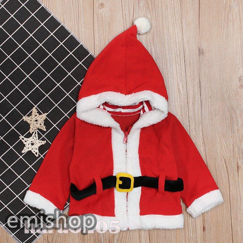 最高の クリスマス 演出服 パーティー キャラクター 子供 フード付き コスチューム 女の子 男の子 幼児 赤 コスプレ ジャケット サンタクロース 赤ちゃん ベビー服 ロンパース カバーオール カラー 赤 Www We Job Com