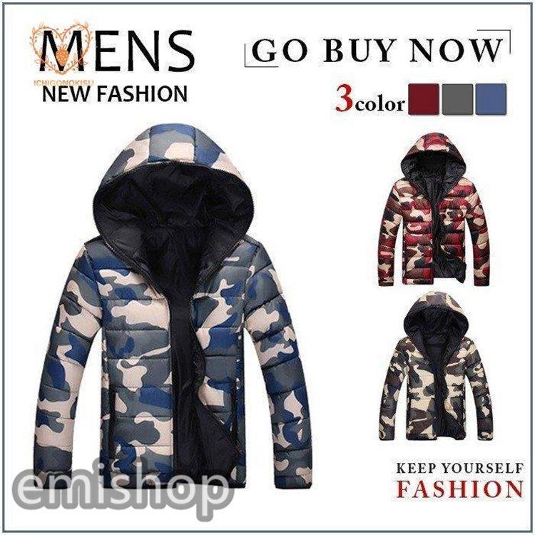 ダウンジャケット メンズ ダウンコート コート アウター ジャケット ストレッチ ダウンコート Emi ダウンジャケット フート付き 中綿ダウンジャケット 防寒 防寒 防風17年 冬 Emi えみショップ