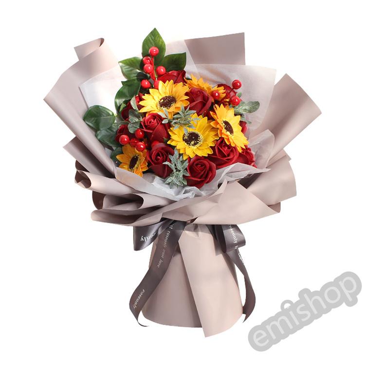 ソープフラワー花束花弁ブーケギフト石鹸のお花soapflowerボックス薔薇ひまわり向日葵ローズプレゼントお祝い2022年花母の日 ソープフラワー花束花弁ブーケギフト石鹸のお花soapflowerボックス薔薇ひまわり向日葵ローズプレゼントお祝い2022年花母の日