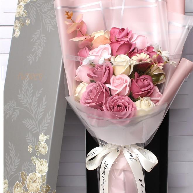 ソープフラワー 花束 ブーケ ギフト 石鹸のお花 Soap Flower ボックス 薔薇 バレンタインデー プレゼント お祝い 21年 花 母の日 成人の日 Fzh0303 えみショップ 通販 Yahoo ショッピング