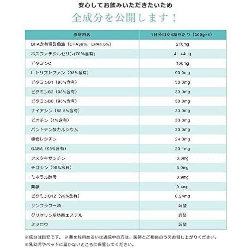 ヤフーデイリーランキング1位 セロトニン サプリ メンタルクリア1袋(30日分) DHA トリプトファン セロトニン サプリメント｜emiyoshi｜05