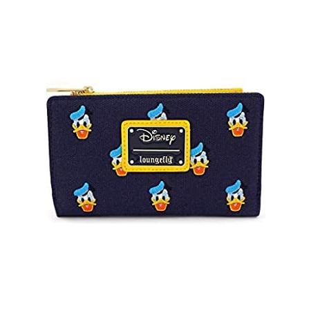65%OFF【送料無料】 x 特別価格Loungefly Disney Wallet好評販売中 Zip Canvas Embroidered Print All-Over Duck Donald その他財布