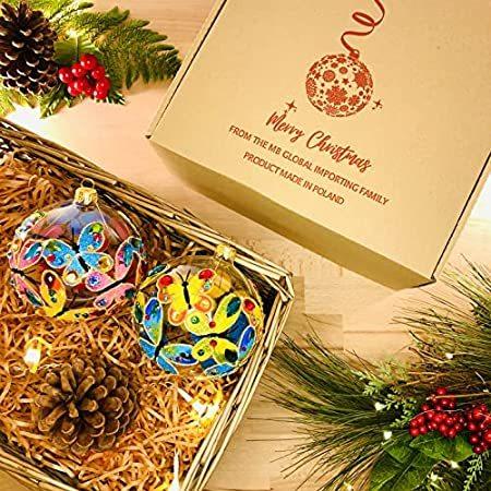 高級品市場 特別価格MBGI Christmas Ball Decorations Polish Handmade Ornament 3.94 in Elegant Xm好評販売中 オーナメント、オブジェ