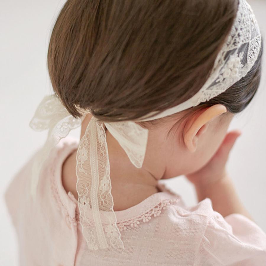 ベビー ヘアバンド 女の子 レース ベージュ リボン 55f3 Emma Style 通販 Yahoo ショッピング