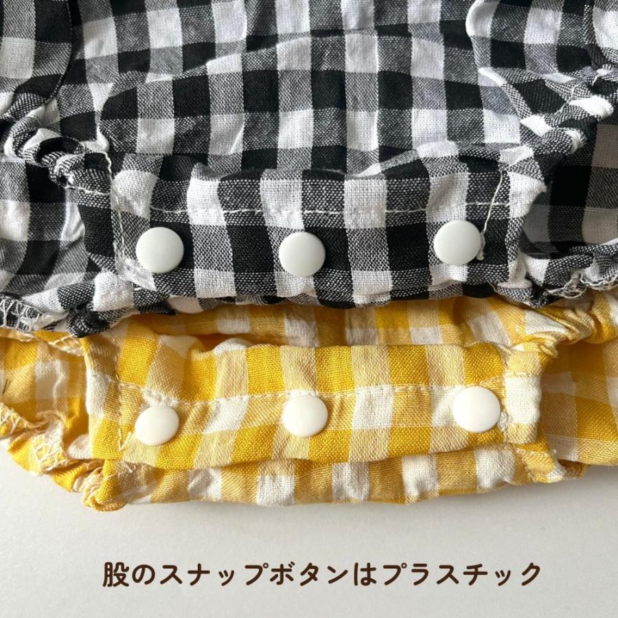 familiar 赤チェック 女の子 ロンパース ふわふわベストセット
