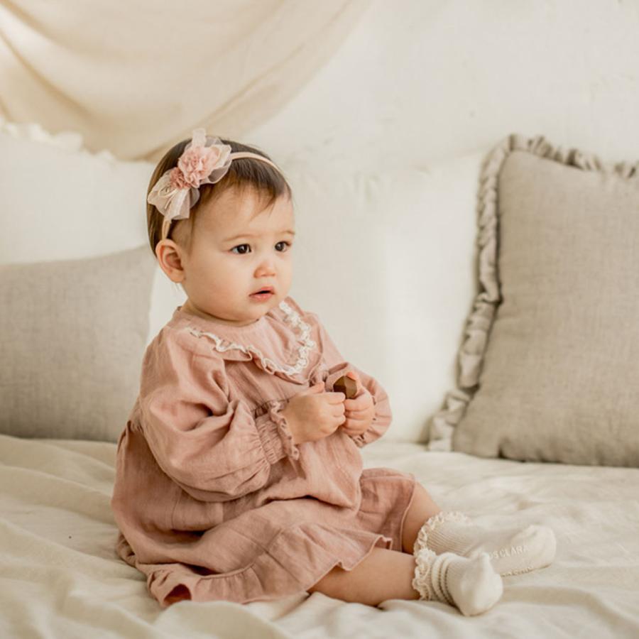 ベビー ヘアバンド 女の子 フォーマル 普段使い ピンク グレー お花 フラワー レース D758 Emma Style 通販 Yahoo ショッピング
