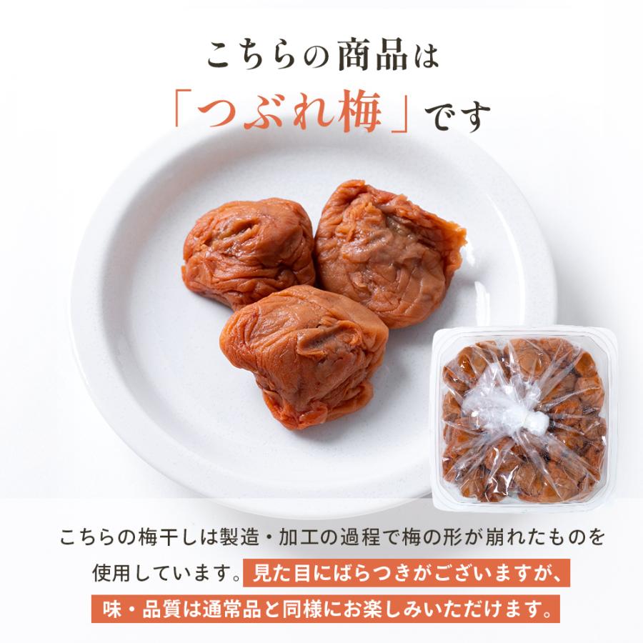つぶれ梅 紀州南高梅 訳あり 竹内農園 500g 無添加 つぶれ梅干し 潰れ
