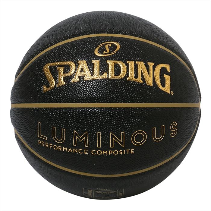 【正規販売店】スポルディング バスケットボール 7号 屋内屋外兼用 ルミナス コンポジット SZ7 SPALDING 人工皮革 77-847J ブラック×ゴールド｜emon-shop｜02