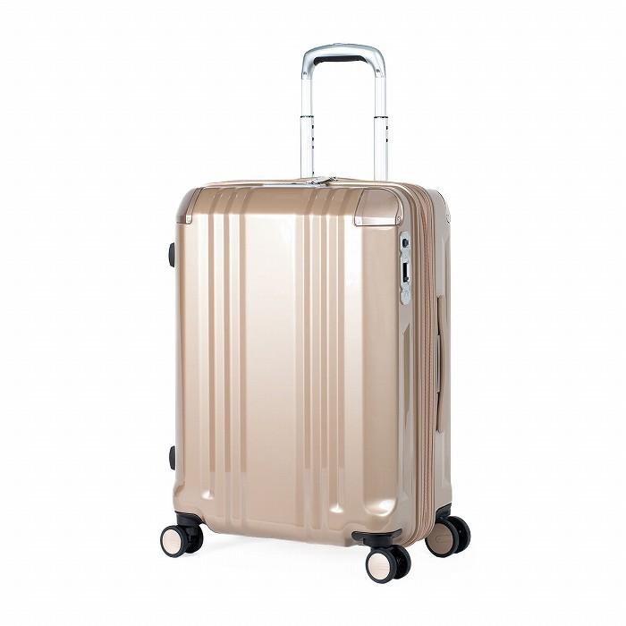 A.L.I ハードキャリーケース デカかるEdge 拡張タイプ 4〜6泊 52L＋8L ALI-089-22W-SG シャンパンゴールド アジア・ラゲージ スーツケース ジッパータイプ 拡張ファスナー機能 手荷物預け無料サイズ アジア・ラゲージ A.L.I ハードキャリーケース デカかるEdge 拡張