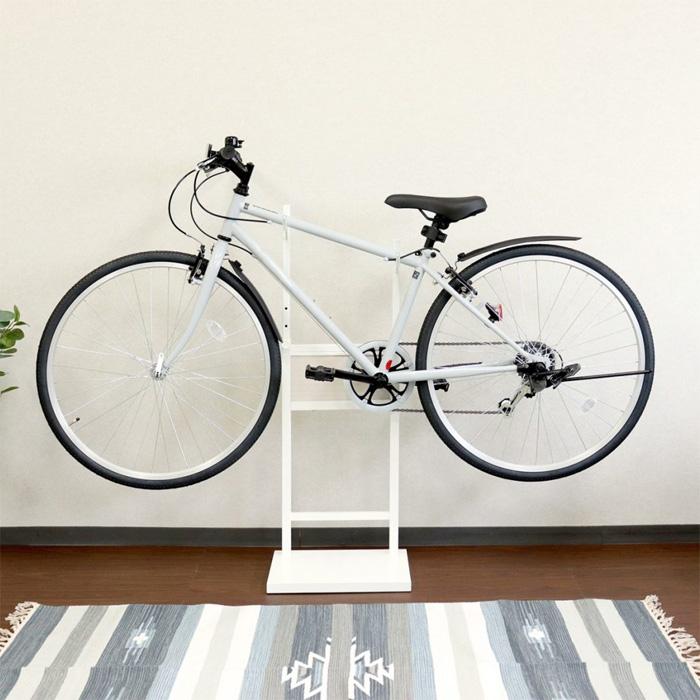 MOJYU 自転車スタンド Lex レック 1台用 室内保管用 BCD-002 ホワイト