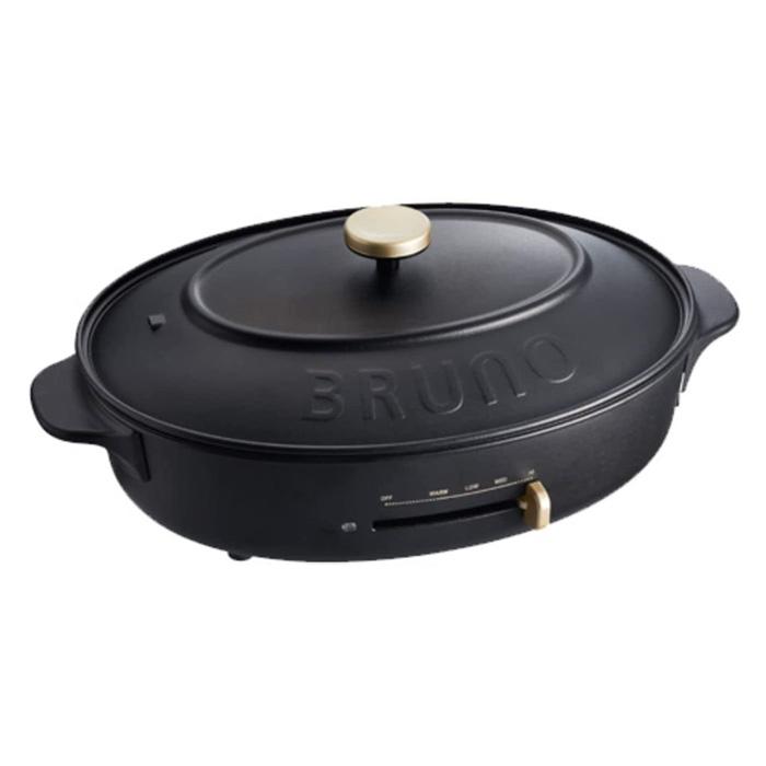 【送料無料】BRUNO ブルーノ オーバルホットプレート BOE053-BK ブラック イデアインターナショナル BRUNO（ブルーノ） オーバルホットプレート BOE053-BK ブラック イデア