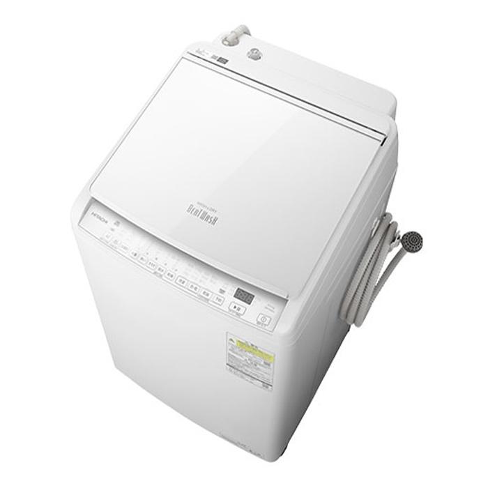 HITACHI 洗濯機 BW-DV80J 2023年製 洗って乾かしてください! ビートウォッシュ 【配送＆設置無料】日立 洗濯機 タテ型洗濯乾燥機