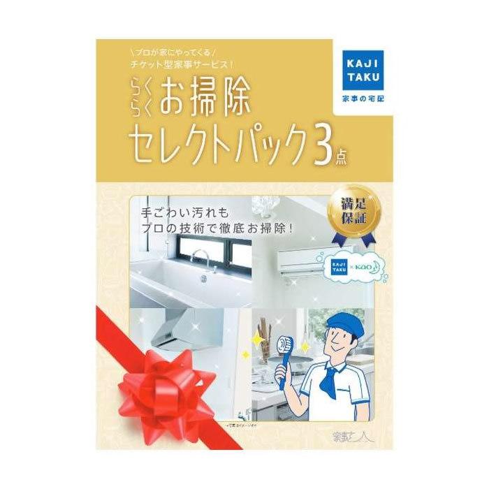 家事代行 らくらくお掃除セレクトパック3点 カジタク 家事玄人