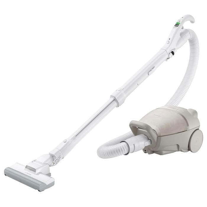 日立 掃除機 紙パック式クリーナー かるパック CV-KP300P-C マーブルベージュ コード式 キャニスター型 自走式モーターヘッド からまんブラシ 白色LEDライト かるパック 日立 掃除機 紙パック式クリーナー CV-KP300P-C マーブル