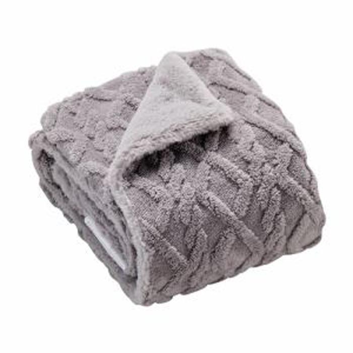 広電 電気敷毛布 グレー CWA401G-HP グレー 無地 電気毛布 しきタイプ もこもこニットジャカード 省エネ 室温センサー 8時間オフ ダニ退治 本体丸洗い 広電（KODEN） 電気敷毛布 グレー CWA401G-HP グレー 無地 電気毛布