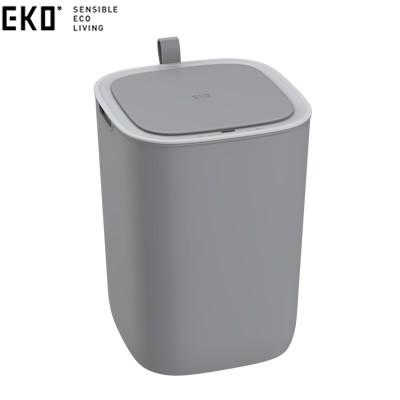 置き目売りわたす店 EKO 紙くずかご 12L 自動小銃開閉 MORANDI SMART SENSOR BIN モランディプラスチックセンサービン EK6288-12L-GR 薄墨色【100大きさ】 家具、インテリア-インテリア雑貨-ゴミ箱、ダストボックス