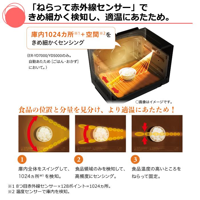 TOSHIBA（東芝） オーブンレンジ 石窯ドーム 過熱水蒸気 30L ER-YD7000
