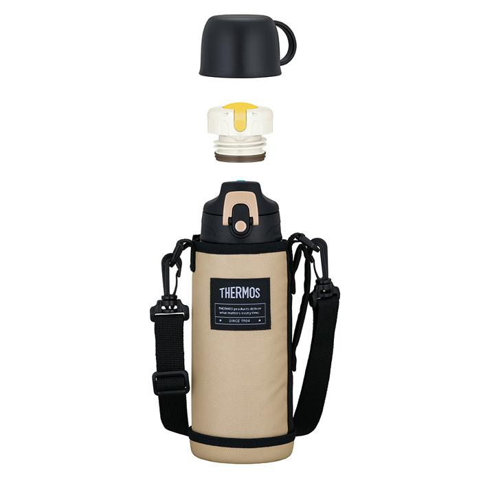 THERMOS（サーモス） 真空断熱2ウェイボトル 800ml ベージュブラック