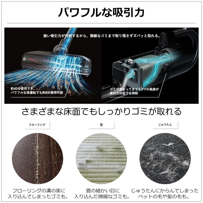 iNSTICK 三菱電機 掃除機 紙パック式 クリーナー ZUBAQ HC-JK2E-B