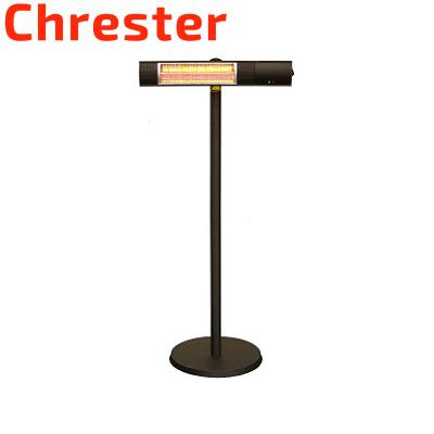 【送料無料】クレスター 赤外線ヒーター 即暖 防水 ピクシーヒーター スタンド付 IPx5 屋外可 電気ストーブ HEAT-R-101BSH ブラック クレスター 赤外線ヒーター 即暖 防水 ピクシーヒーター スタンド付