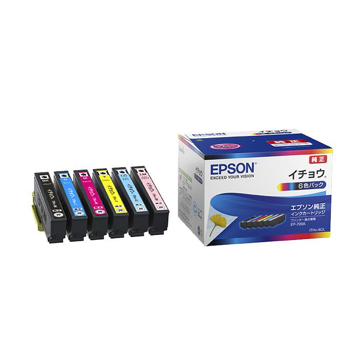 EPSON イチョウパケージ インクカートリッジセット Amazon.co.jp: 【インクのチップス】 ITH (イチョウ) 互換 6色