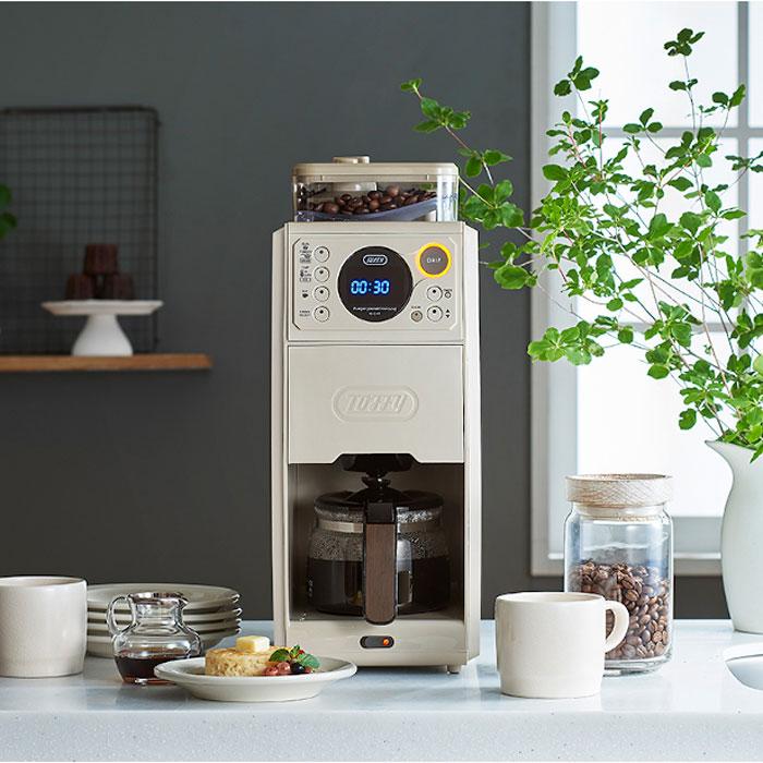 Toffy ラドンナ 全自動ミル付カスタムドリップコーヒーメーカー 650ml 