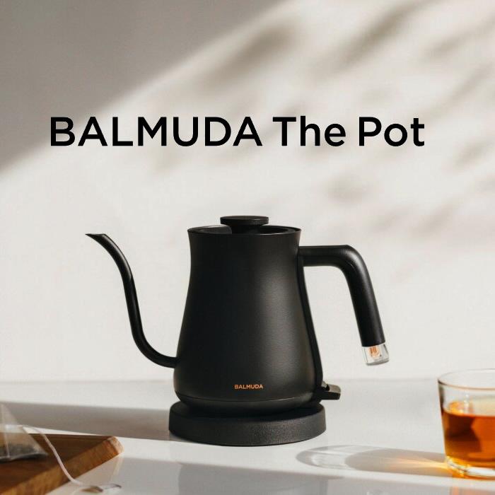 バルミューダ 0.6L 電気ケトル BALMUDA The Pot K07A-BK ブラック【80 