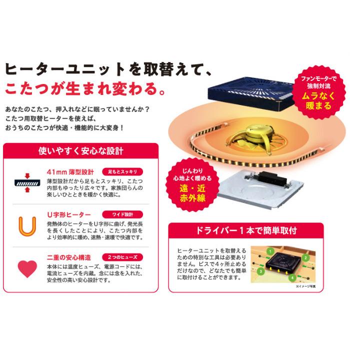 メトロ電気工業 METRO こたつ用 取替ヒーター 500W オレンジヒート 遠