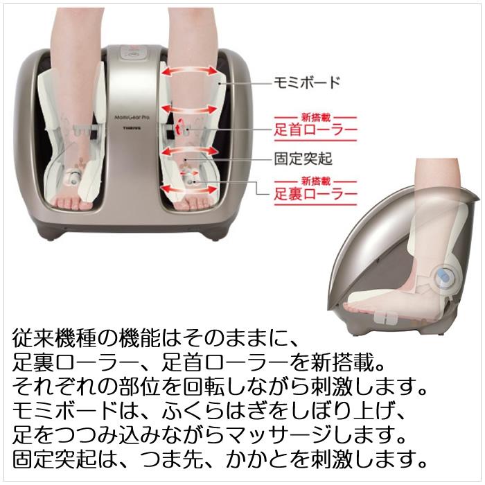 Thrive - 中古 スライヴ THRIVE フットマッサージャー モミギアプロ ゴールド MD-6113 足裏マッサージ機 足つぼ 疲労回復 血行促進 リラックス 足裏ケア THRIVE スライヴ(THRIVE) MD-6113-GD ゴールド MOMIGEAR PRO