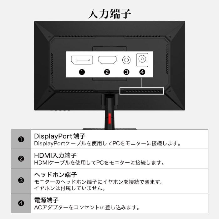 MAXZEN（マクスゼン） PCモニター 24.5型 FHD 液晶 IPS 非光沢