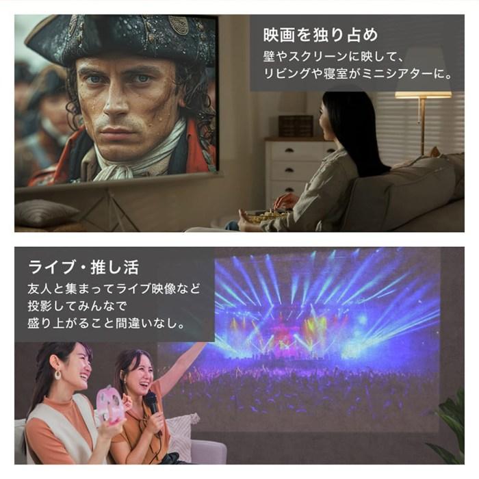 MAXZEN（マクスゼン） ポータブル プロジェクター 120ANSIルーメン DLP