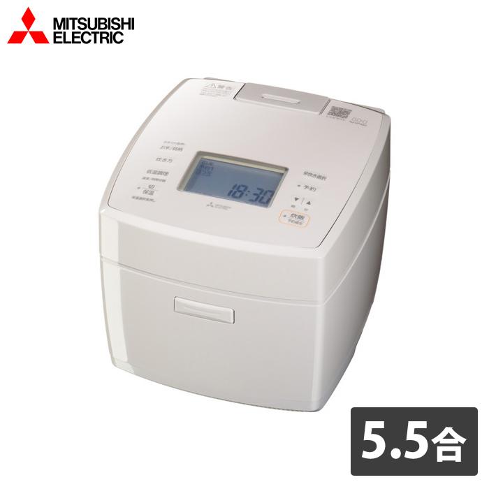三菱電機 炊飯器 5.5合炊き IH炊飯器 備長炭 炭炊釜 IHジャー炊飯器 NJ-VP10H-W 白亜麻 0.5合〜5.5合炊き 玄米芳潤モード 低温調理 エコ炊飯 三菱電機（MITSUBISHI ELECTRIC） 炊飯器 5.5合炊き IH炊飯器 備長炭