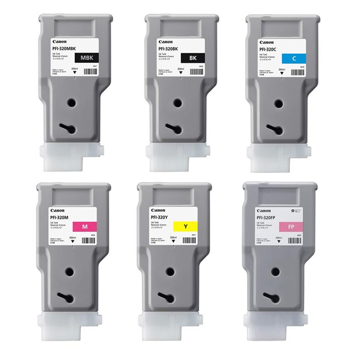 セット】キヤノン 純正 インクタンク 300ml 6色セット MBK/BK/C/M/Y/FP 
