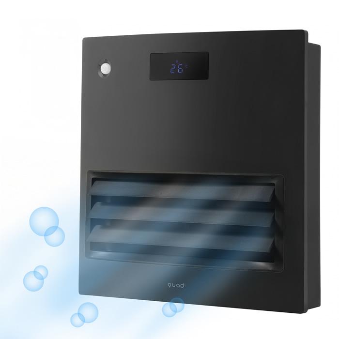 QUADS（クワッズ） 自動ルーバー機能付加湿大風量セラミックヒーター