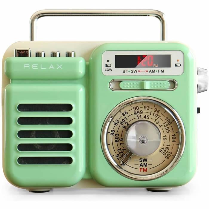 RELAX ソーラー充電ラジオ オリーブグリーン リラックス マルチ